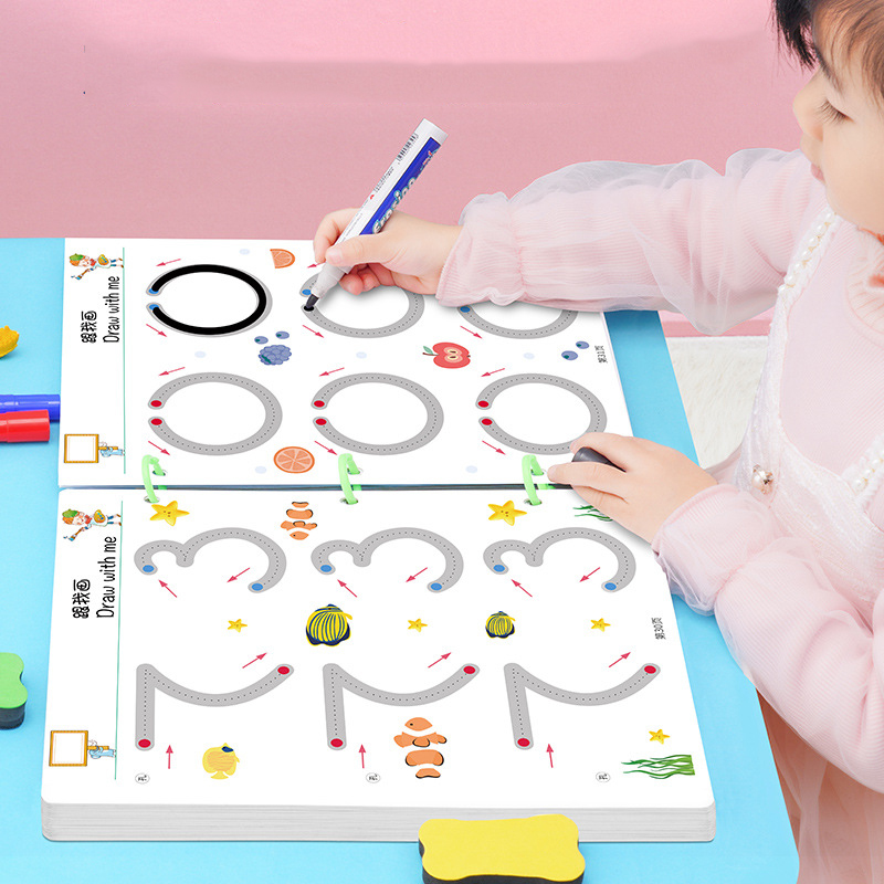 Children Montessori Toys Educational Math toys Drawing Table