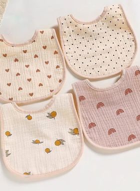 Cotton Gause Baby Bibs Solid Color Infant Bib born Burp Clot
