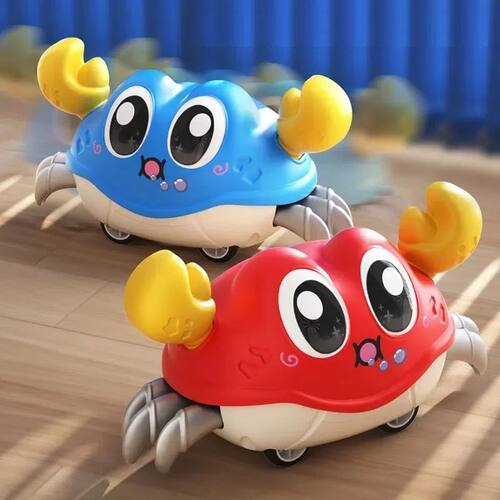 Crawling Crab Tummy Time Baby Sensory Toys Infant Learning C