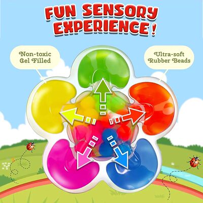 Five Color Sorting Sensory Squeeze Montessori Toy for Toddle