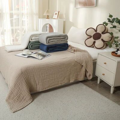 150X200cm Large Size Baby Blanket Cotton Gauze 6layer Muslin
