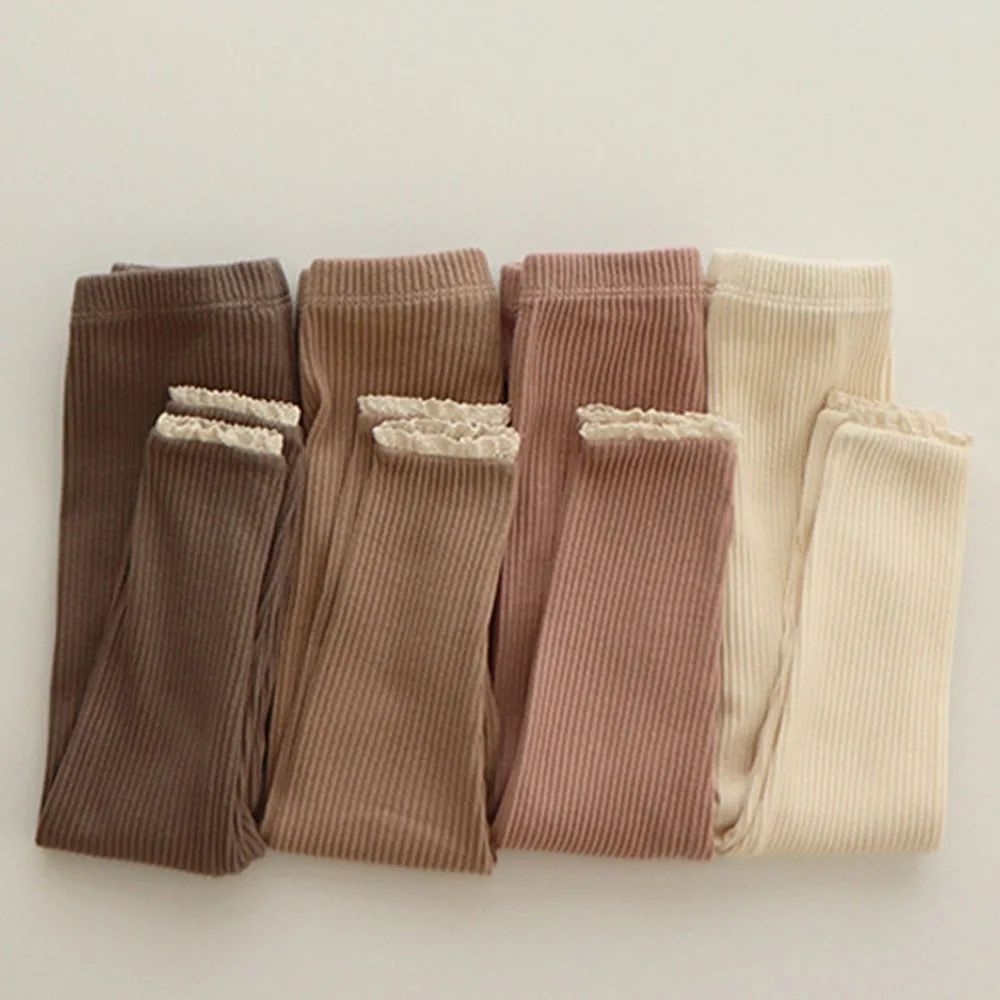 born Leggings For Baby Girl Clothes Infant Kids Ribbed Cotto