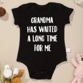 For Grandma Waited Long Has Girl Newborn Time Cloth