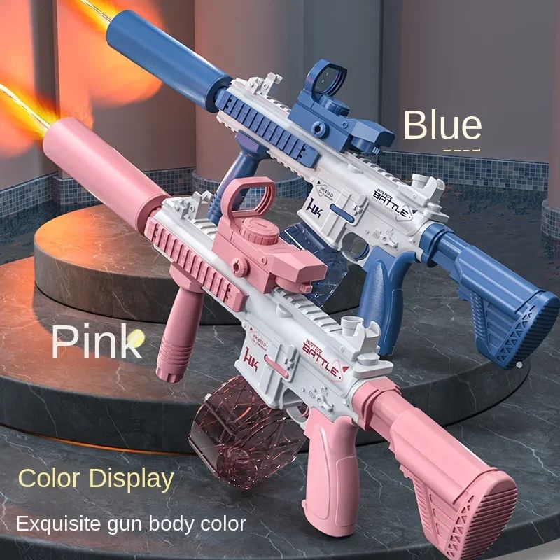 Electric Water Gun M416 Pistol Shooting Lighting Toy Gun Ful