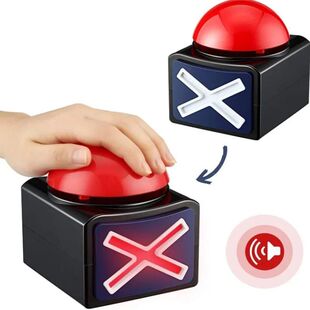Game Answer Buzzer Alarm Button With Sound Light Trivia Quiz