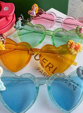 Heart Sunglasses Princess Queen Cute Cartoon Lilo Stitch Kaw
