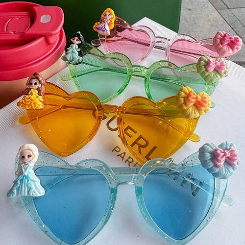 Heart Sunglasses Princess Queen Cute Cartoon Lilo Stitch Kaw