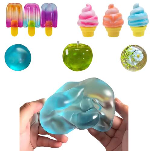 Blue Maltose Squishy Toys Anti Stress Sensory Fidgets Toy So