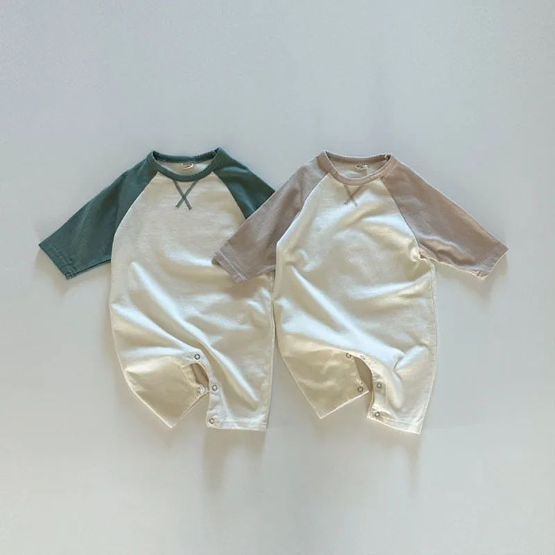 2025 Autumn  Baby Long Sleeve Romper Cotton Infant Loose Jum