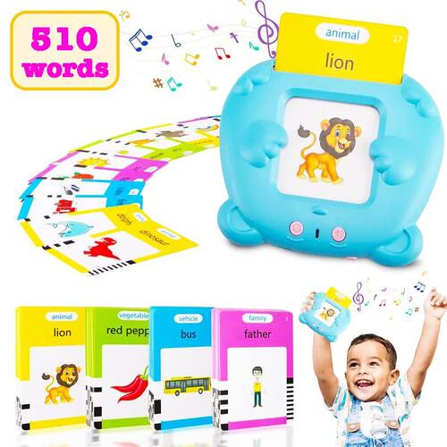 Learning English Flash Cards Machine Electronic Audio Book T
