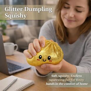 2027Glitter Dumpling Glitter Dumpling Squishy with Box Dumpl