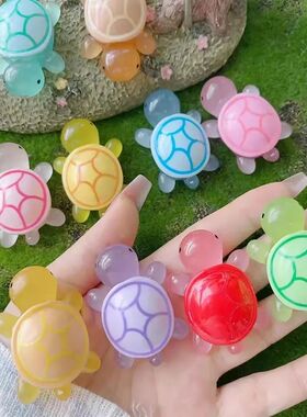 20/50/100pcs Cute Mini Luminous Turtle Ornaments Miniatures