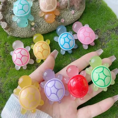 20/50/100pcs Cute Mini Luminous Turtle Ornaments Miniatures