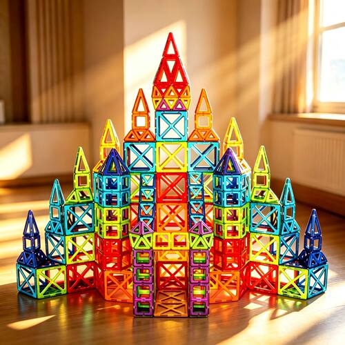 Magnetic Building Blocks DIY Magnets Construction Set Big Si