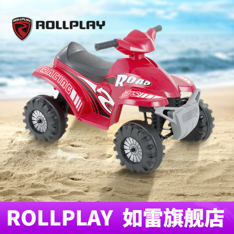 美国rollplay如雷儿童电动车沙滩车男女孩宝宝四轮越野摩托车玩具