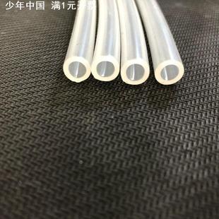5mm耐高温硅胶软管 高透明磨砂手感异形硅胶管