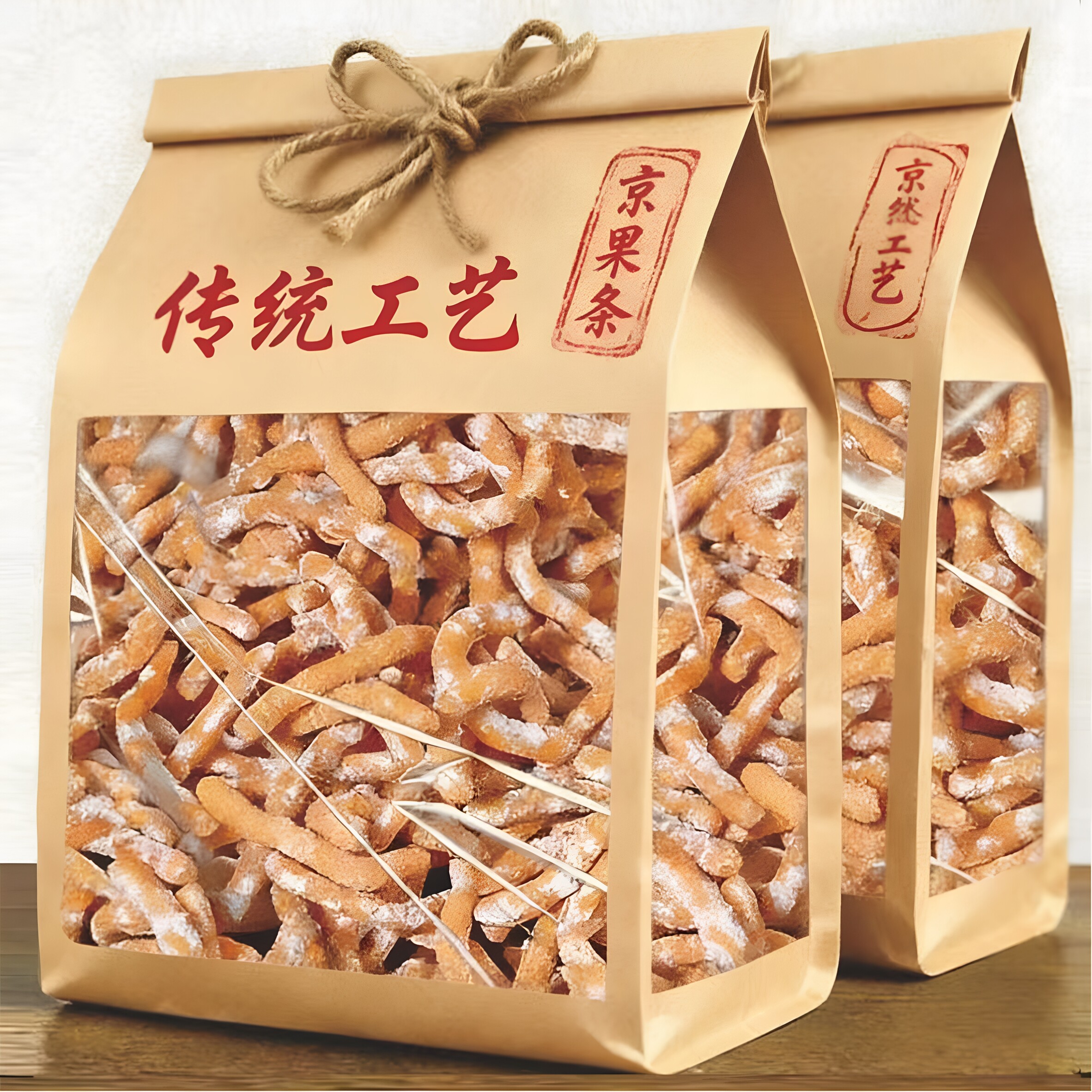 徐州老式京果条传统手作香酥糕点小零食张木果子小金果条甜味咸味