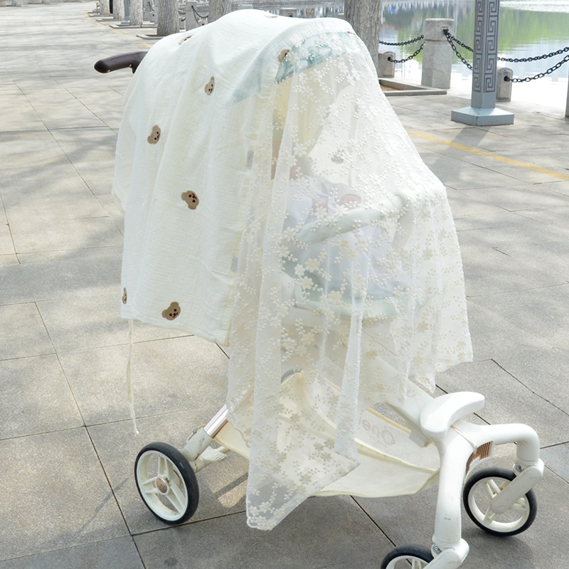 丸丫遛娃神器蚊帐小孩蚊帐罩婴儿车蚊帐全罩式通用遮蚊罩推车配件