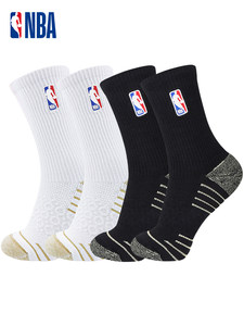 NBA篮球袜子抗菌男士高筒毛巾底秋冬运动休闲吸汗透气防滑青少年