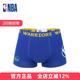 NBA内裤 平角中腰运动休闲吸汗透气四角 勇士队纯棉裆部抗菌男士