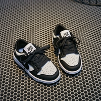 Air jordan, детская дышащая низкая спортивная обувь, из натуральной кожи