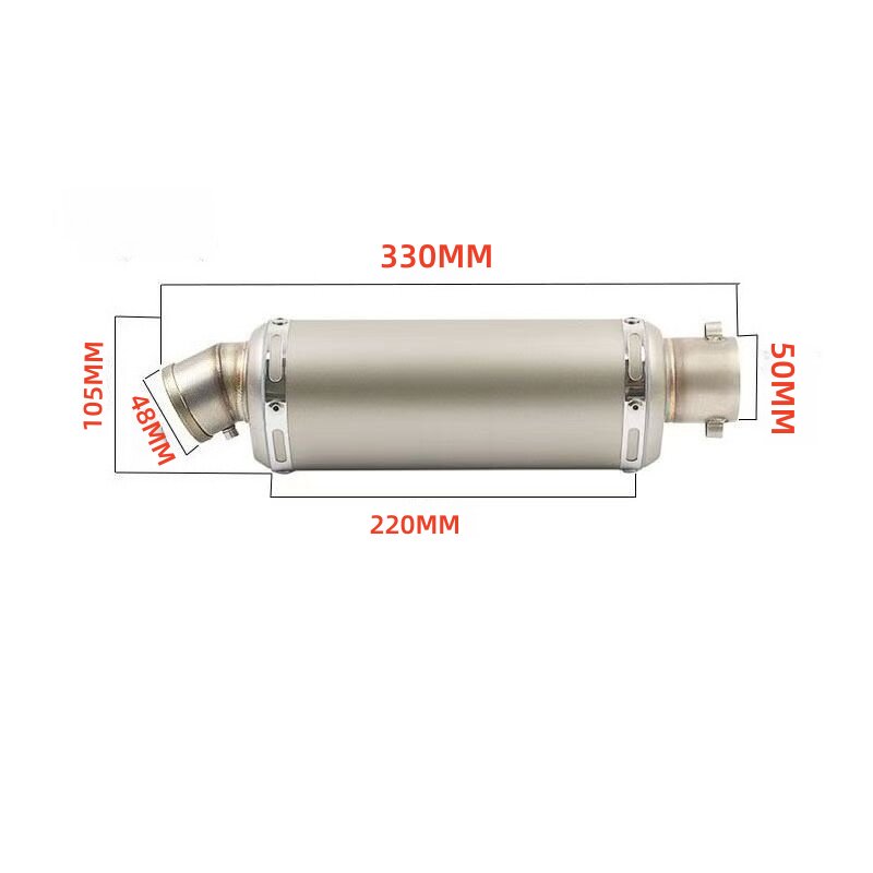 改装越野车排气管小忍者黄龙600永源350劲战R25 400 GSX250 50MM