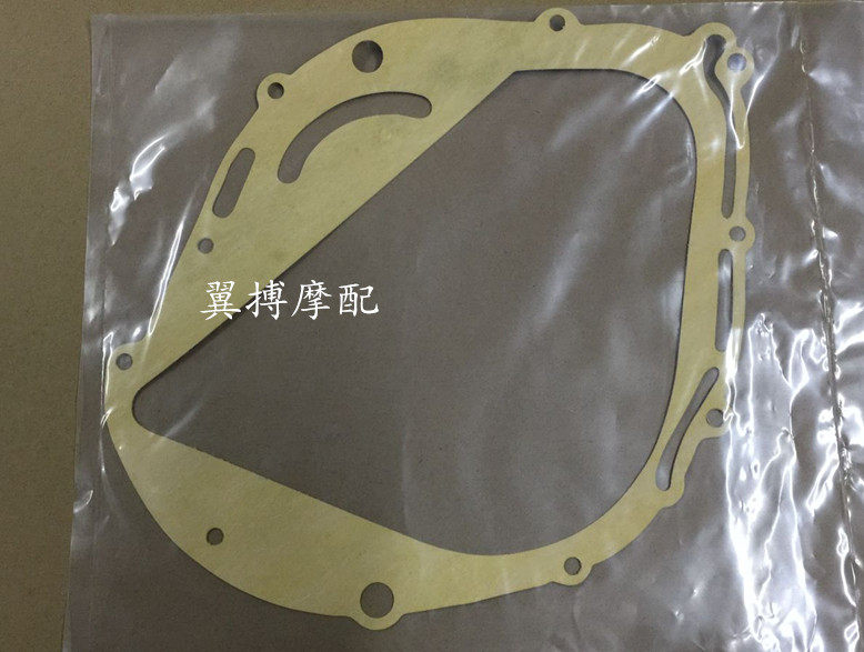 适用望江铃木太子GN250摩托车离合器边盖密封纸垫 GN250偏箱垫