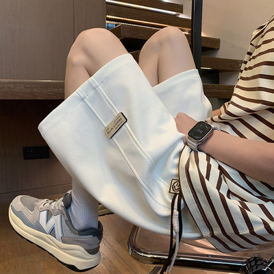 夏季新款菠萝格短裤沙滩五分裤男