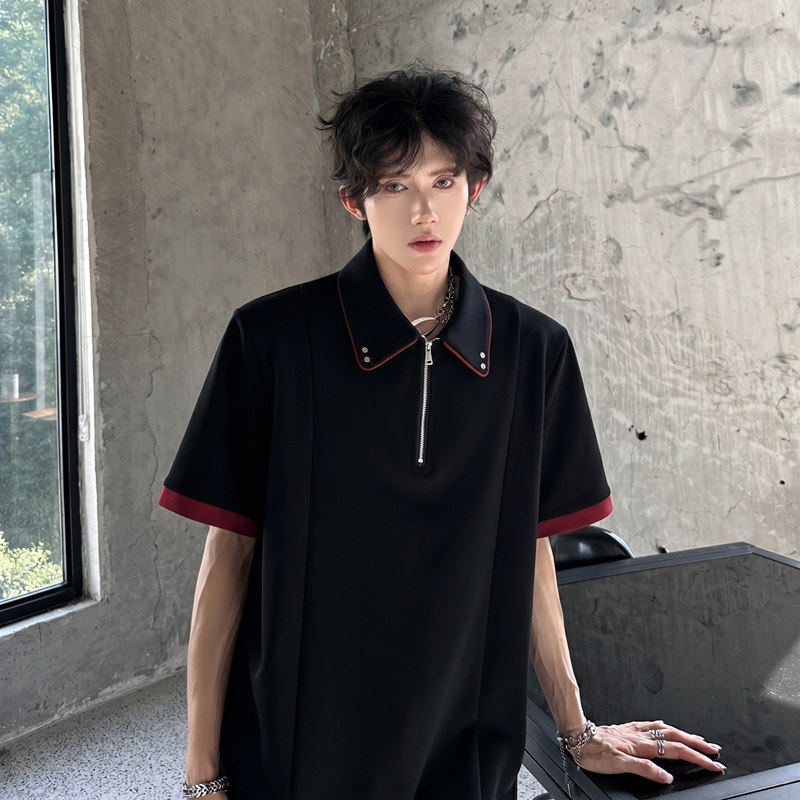 NOLOGOPLUS男士重磅短袖polo衫图片