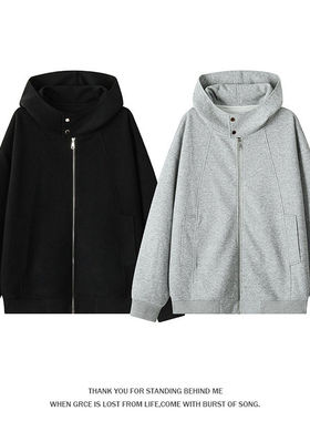 【NO LOGO PLUS】mystyle2026春季新款宽松休闲连帽青少年卫衣男