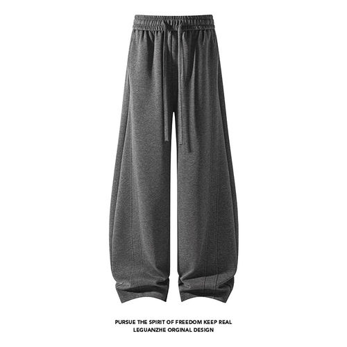 NOLOGOPLUS男士弯刀宽松休闲裤
