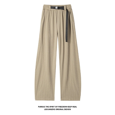 [NO LOGO PLUS]暗物质Mystyle2025 秋季新款美式男士弯刀冰丝裤