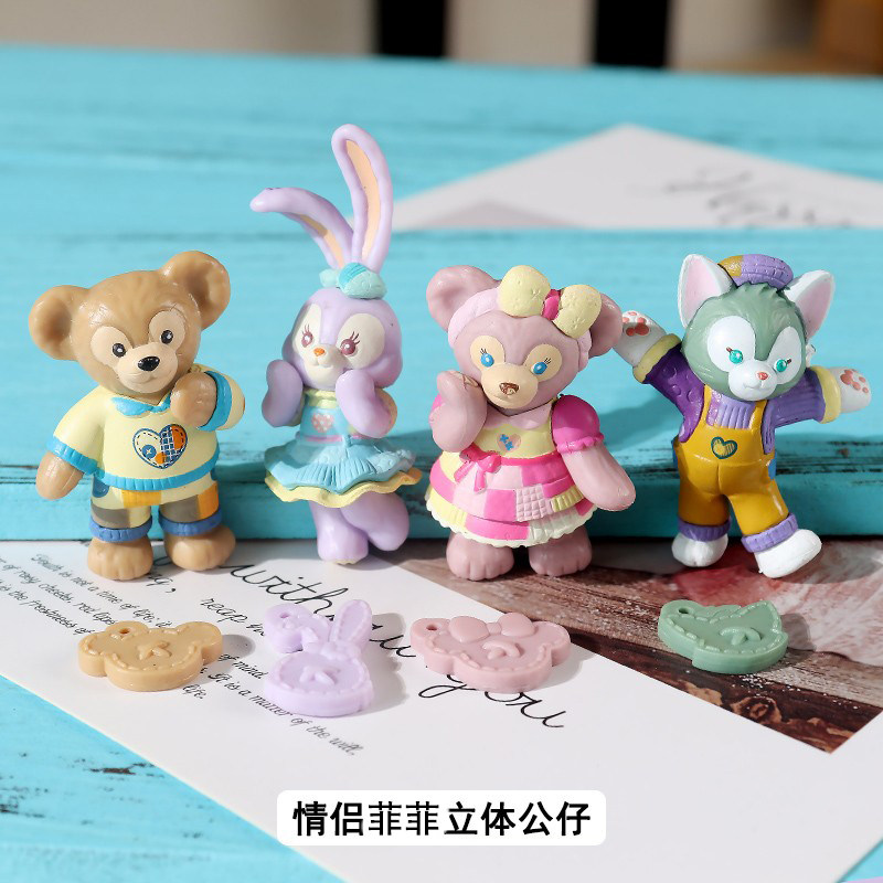 情侣版菲菲熊公仔奶油胶手机壳画家猫小玫手工diy制作自制材料女