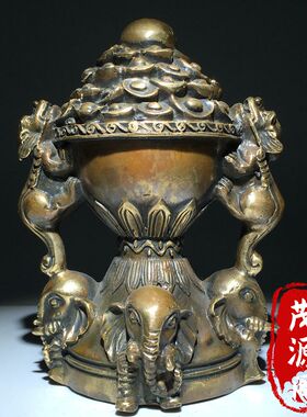 农村收来大清乾隆年双貔貅吉祥如意聚宝盆招财进宝摆件古董老铜器
