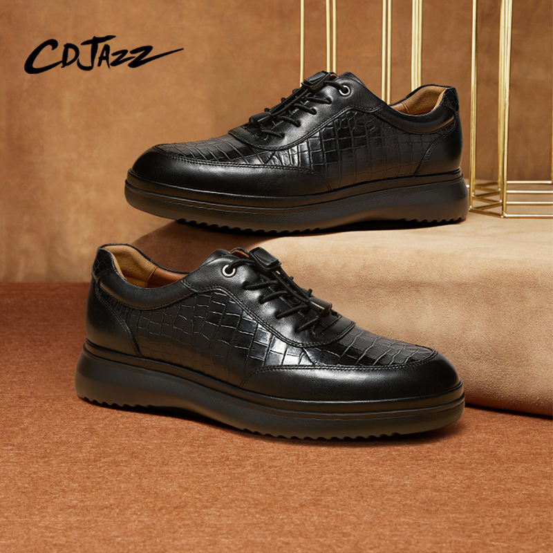 CDJAZZ卡地爵士休闲皮鞋英伦男鞋