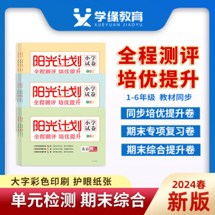 期中综合 2024春下册新版 测试 单元 期末专项复习 阳光计划小学试卷语文数学英语一二三四五六年级人教苏教北师青岛外研版