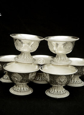 供水杯手工立体雕花佛具用品