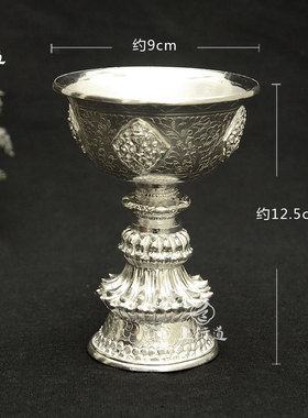 灯座供佛雕花蜡烛尼泊尔手工