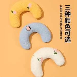 猫咪小枕头猫用宠物狗狗u型枕头睡觉垫子狗枕头毛毯保暖用品