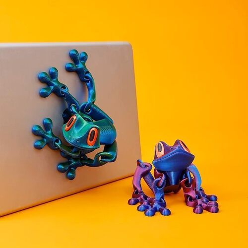 3D打印磁吸式多色青蛙办公司贴冰箱贴儿童摆件爆款呆萌网红爆品