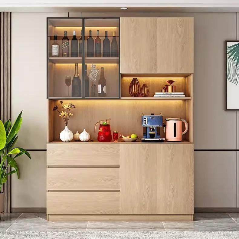 实木餐边柜一体靠墙橱柜客厅储物柜厨房收纳柜酒柜家用置物柜定制,住宅家具,酒柜,淘宝优惠券,粉丝福利购,淘宝优惠卷