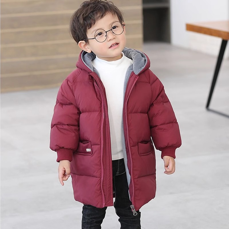 中长款厚款羽绒服男女儿童