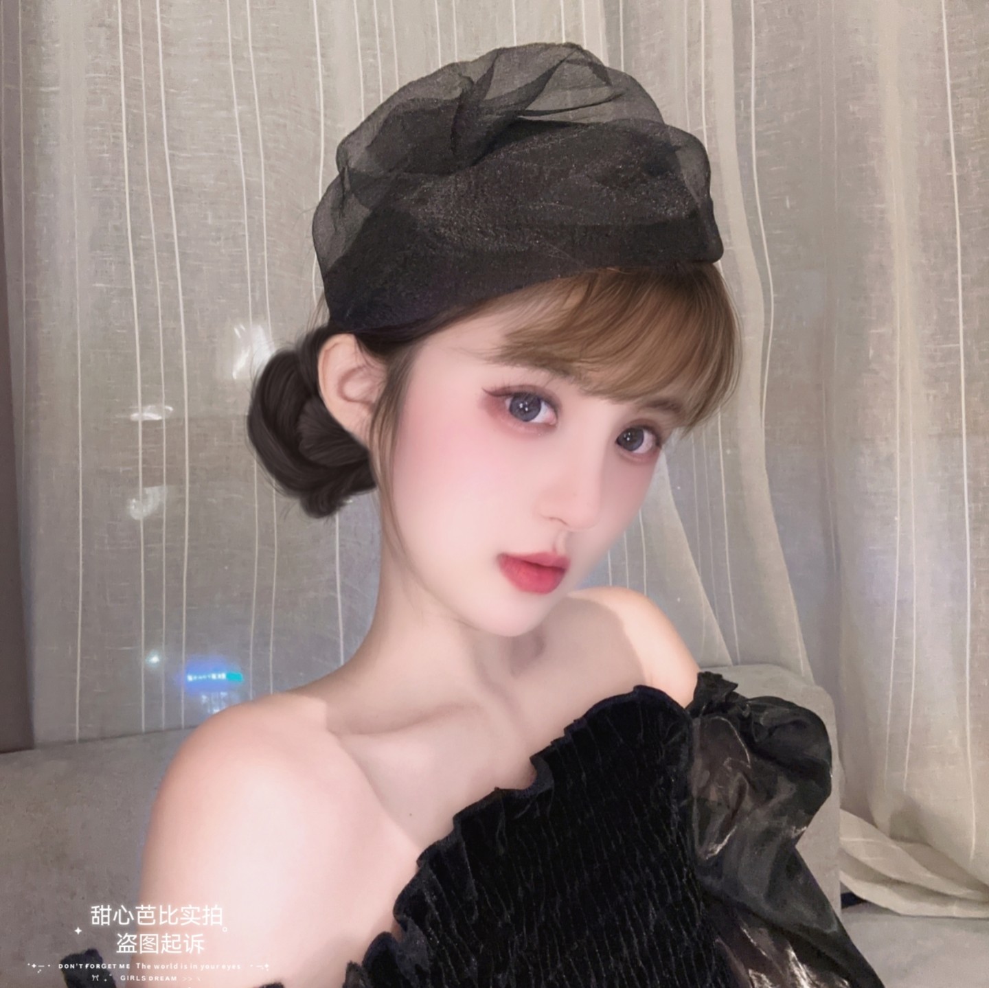 原创 春夏网纱小帽子发箍女士气质半帽透气头箍法式时尚发卡发饰