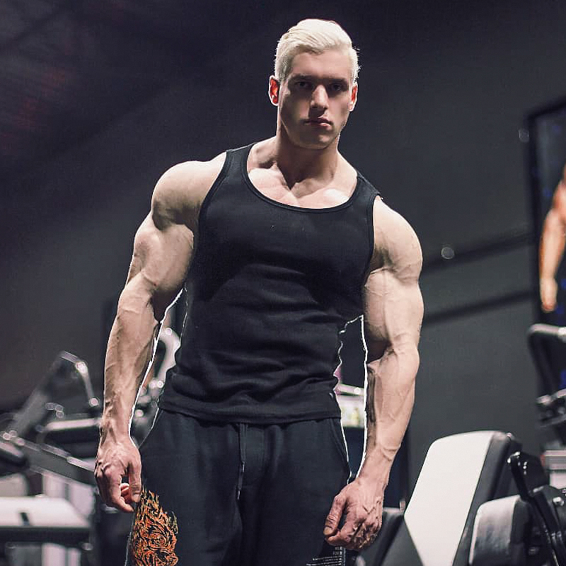 无袖速干紧身涤纶条纹