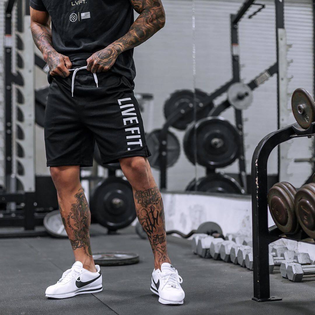 肌肉队长健身潮牌5分五分裤男夏季运动短裤男兄弟宽松速干中裤子|ruв категории спортивный костюм/досуг одежды, фитнес - одежды, фитнес - брюки - от Buy2taobao.com для оказания профессиональной услуги покупки агента Taobao