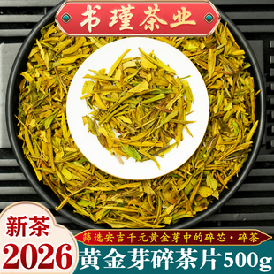 黄金芽碎茶片2026年新茶叶明前头采高碎珍稀白茶500g散装浓香绿茶