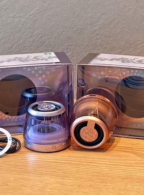 星巴克Monster联名款手机磁吸音响便携迷你手机支架带炫彩LED灯