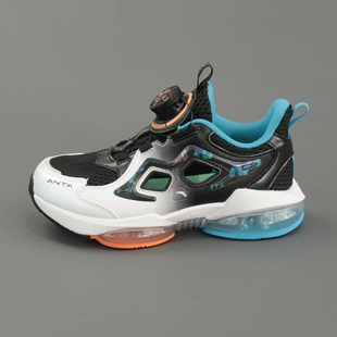 安踏儿童跑鞋男小童夏款纽扣网面透气减震耐磨运动鞋312429975