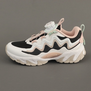 安踏儿童跑鞋女中大童春秋网面纽扣减震耐磨休闲运动鞋322438808