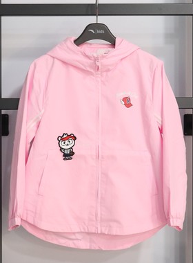 女小童风衣双层连帽保暖防风